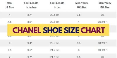 chanel shoe size chart women's|chanel slingback size chart.